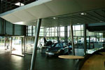 Dobner metal ceilings in Porsche car dealership, Stuttgart